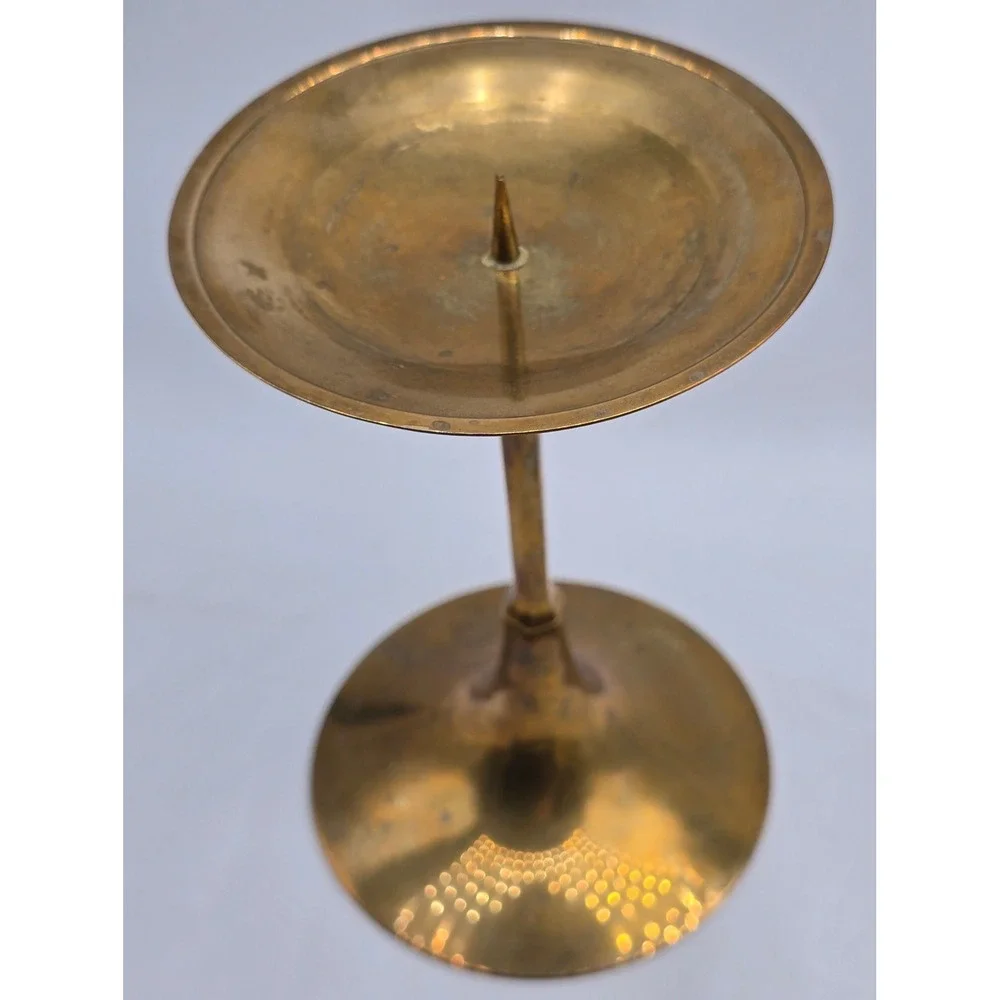 Vintage Pillar Candle Holder 7.5
